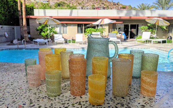 Orvit in vintage glass | Orbit In, a retro hotel in Palm Springs, CA Orvit in vintage glass | Orbit In, a retro hotel in Palm Springs, CA
